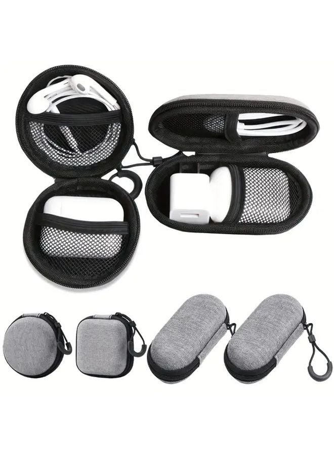 Hard Shell EVA Storage Case For Headphones And Cables Style B 2pcs - Image 3