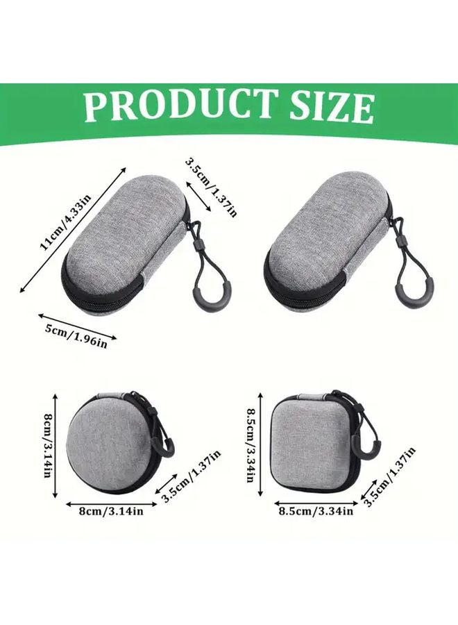 Hard Shell EVA Storage Case For Headphones And Cables Style B 2pcs - Image 4