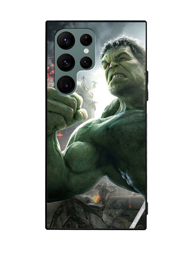 VR CREATIVE Protective Case Cover For Samsung Galaxy S22 Ultra 5G Hulk Design Multicolour - Image 1