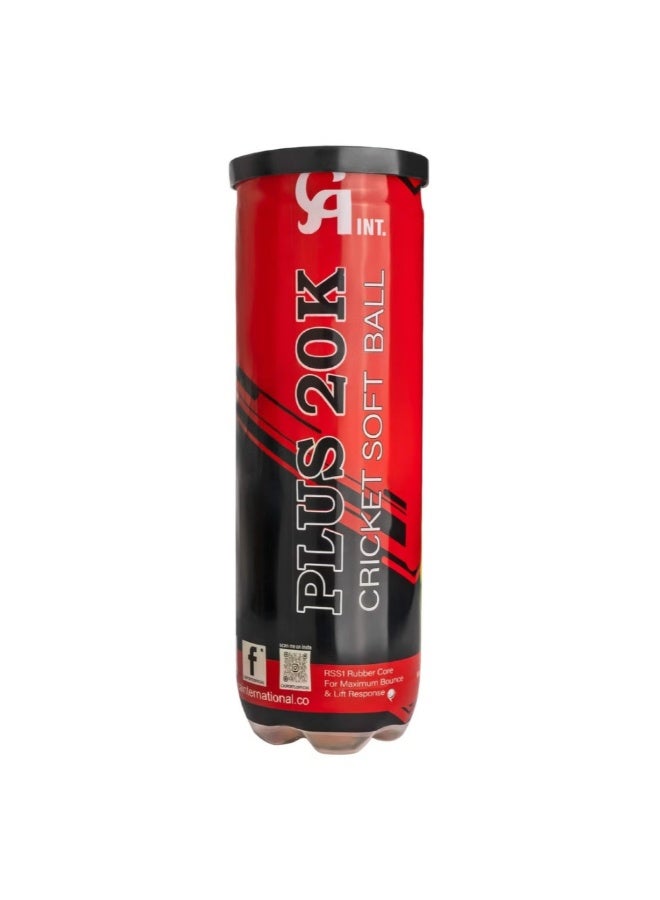 كي أيه كرة تنس وكريكت بلس 2 أوك - عبوة من 3 كرات شريطية - Image 1