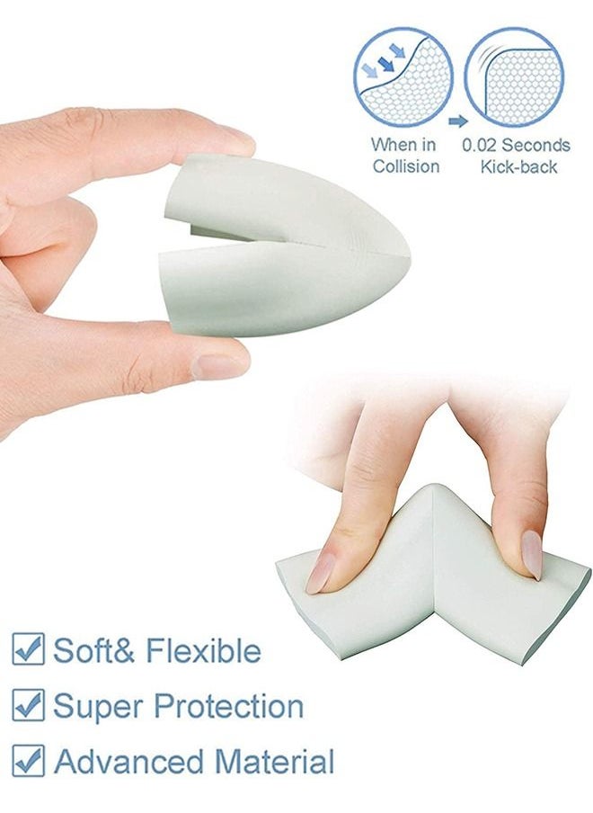 BAYBEE Pack of 1 Baby Safety Corner Protector, Three Meter Pre Taped Corner Protector Child Safety Edge Guards White - Ten Pieces  - Image 3