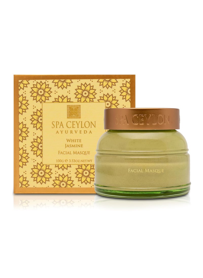 spa ceylon - SPA CEYLON White Jasmine Facial Masque  Hydration  Natural Cleansing Face Mask  Suitable for Normal to Dry Skin - Image 1