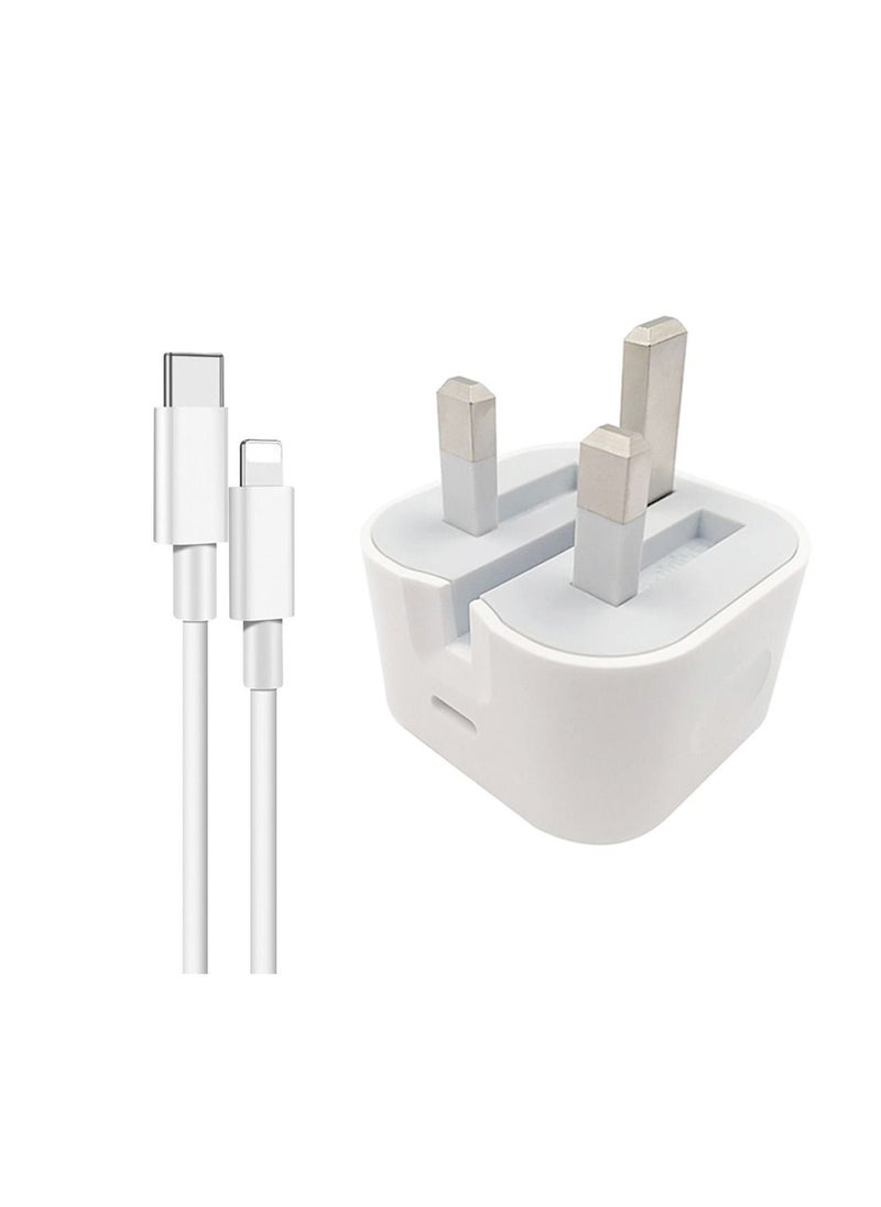 Generic - IPhone 20W USB-C Power Adapter With Cable for iPhone 12 / iPhone 12 Pro max /12mini (iPhone 20W USB-C Power Adapter) - Image 1