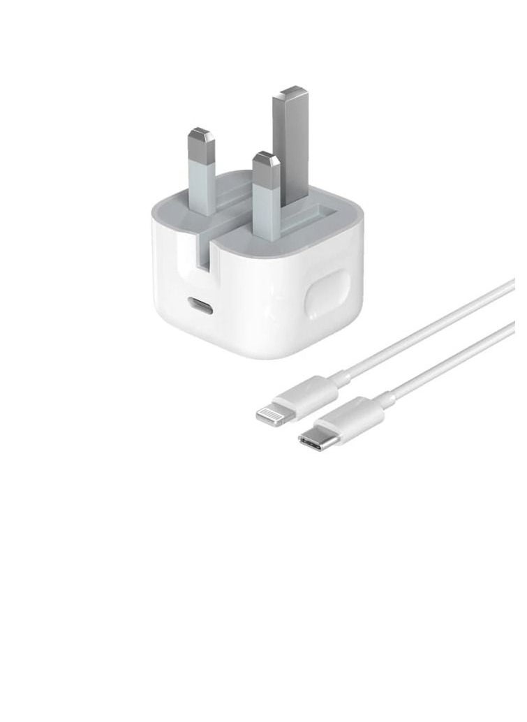 Generic - IPhone 20W USB-C Power Adapter With Cable for iPhone 12 / iPhone 12 Pro max /12mini (iPhone 20W USB-C Power Adapter) - Image 1