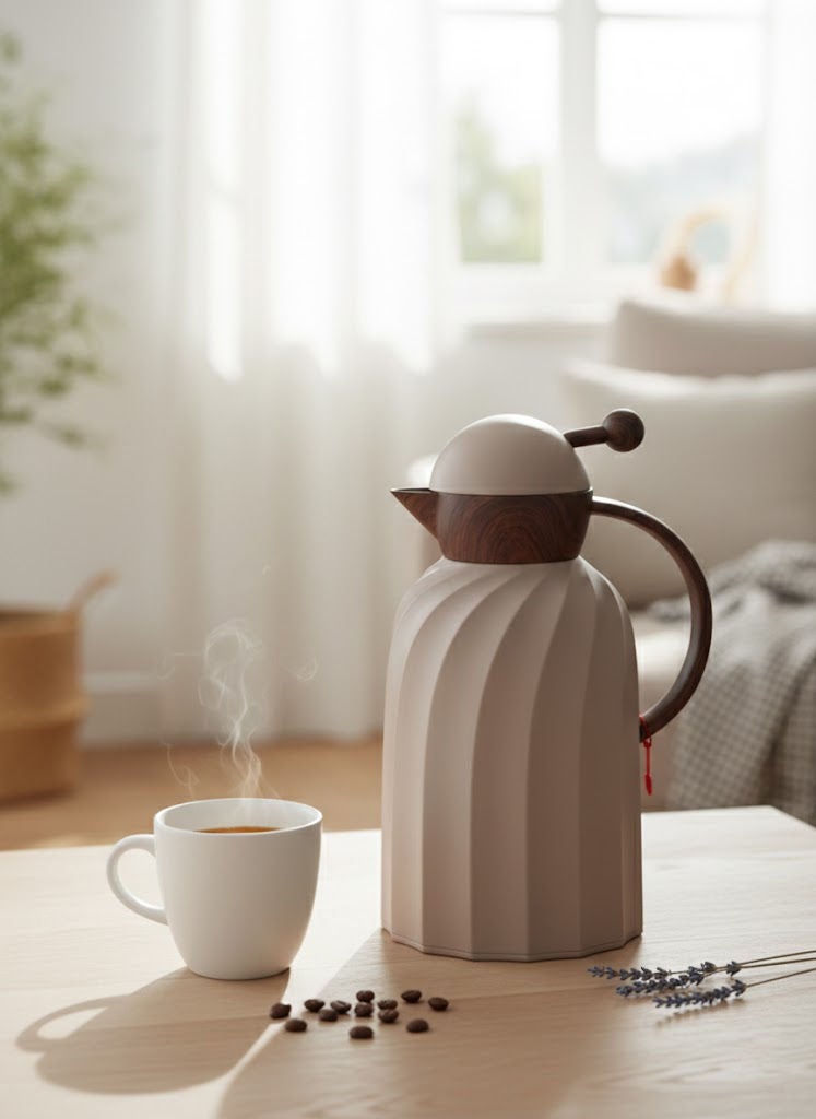 REEM Tea/Coffee flask Coffee/Brown 1.0 Liter - Image 1