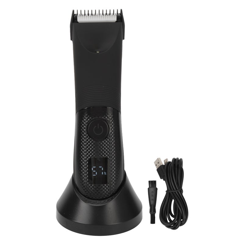 مقص شعر الجسم الكهربائي بشار سفالي قابل لإعادة الشحن عبر USB لشعر الجسم للرجال - Image 1