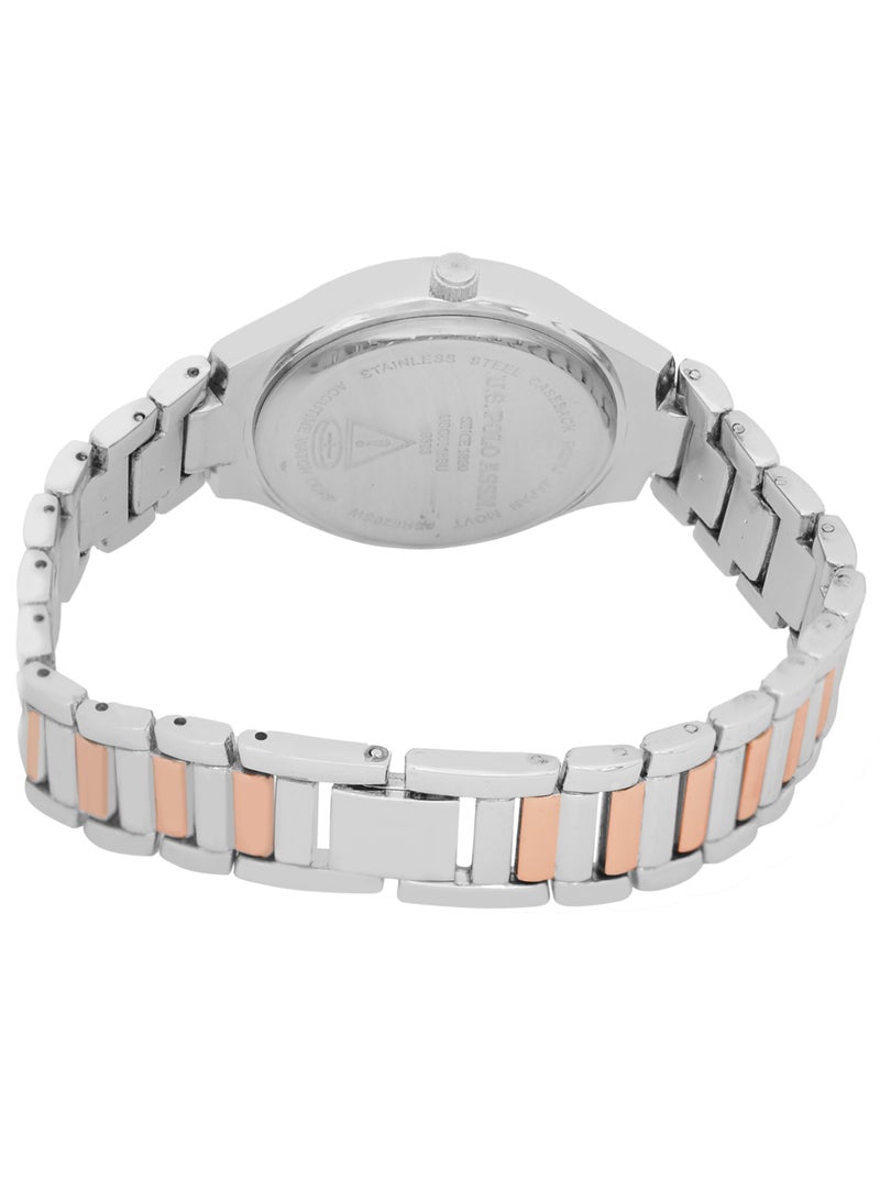 U.S. Polo Assn. Women's Quartz Analog dual tone plated watch and bracelet set  - Image 5