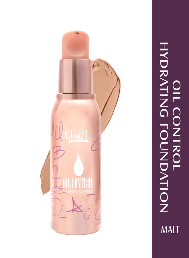 Glam 21 Glam21 Oil Control Hydrating Foundation to Matte Look- Highly Recommended for Oily Skin| Moisturized & Minimizes Redness, Pores & Cover-ups Skin Acne, Scars, Blemishes | 40gm, 06 - Image 2