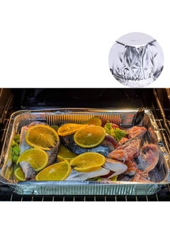 cleaning superstore 400-Pcs Disposable Aluminum Food Containers with Lid 1200 CC  - Image 2