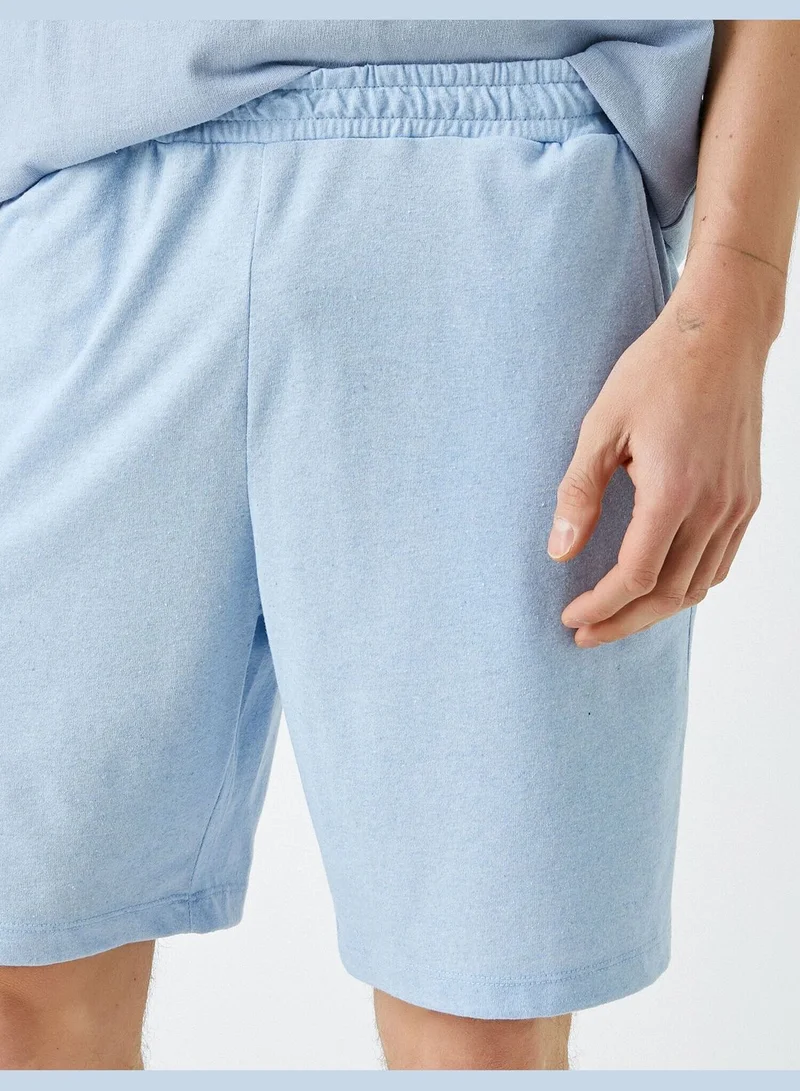 كوتون Pocket Shorts Elastic Waist