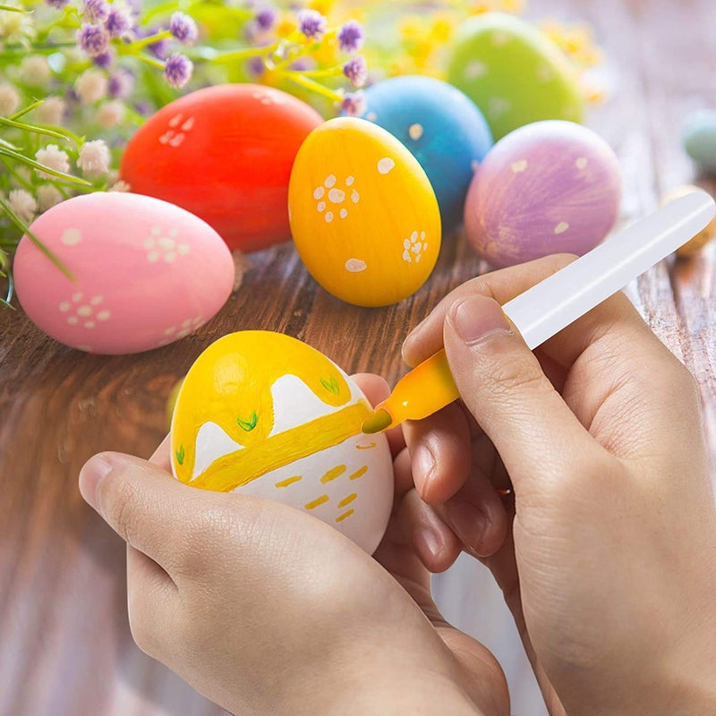 Double Couple 20 PCS White Plastic Eggs for Hunts, Basket Fillers, Gift, Compatible with Egg Decoration Spinner Machine - Image 2
