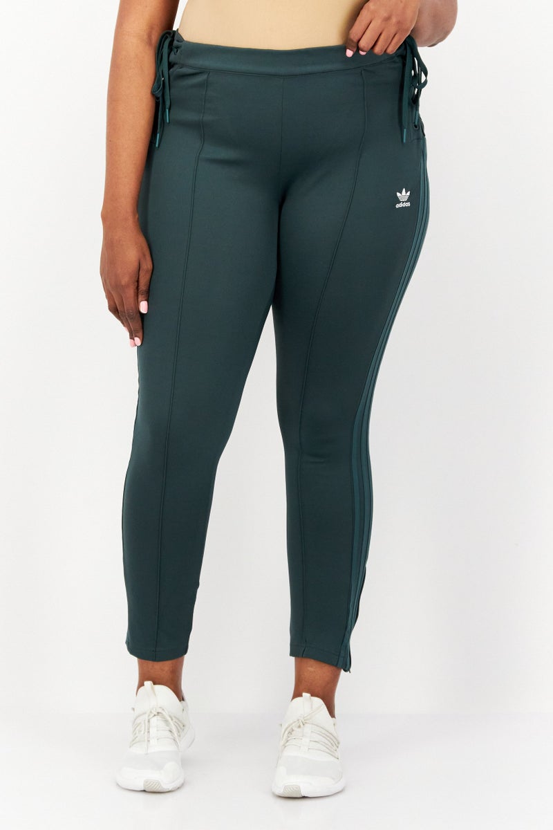 adidas Originals Women Slim Fit Training Straight Leg Pants, Green - Image 1