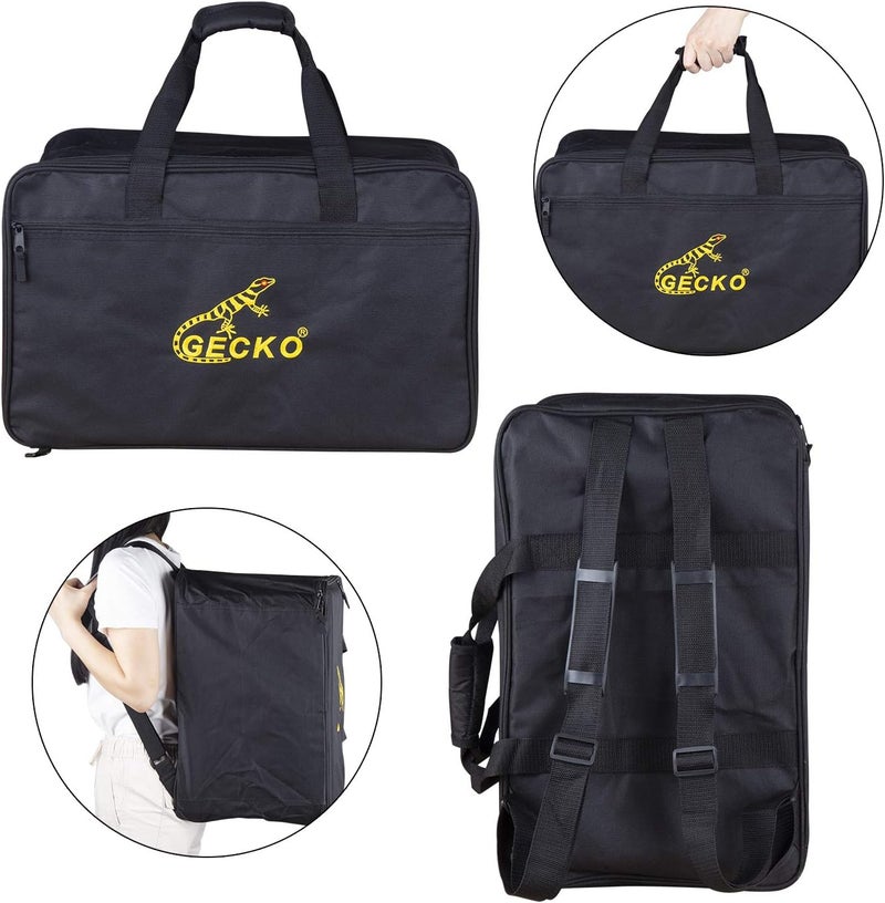 GECKO Cajon BOX Drum - Wooden Percussion Box with Adjustable Guitar Strings - Image 5