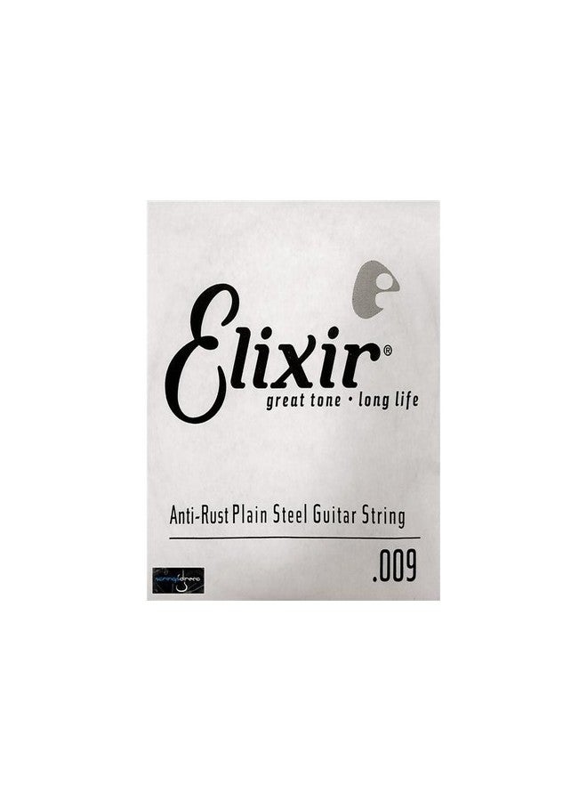 Elixir® Strings Anti-Rust Plated Plain Steel Single String (.009)