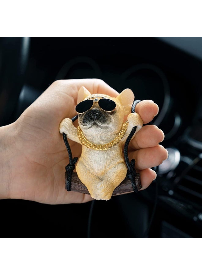 INSIJAM Rear View Mirror Accessory Playful Hanging Dog Charm Stylish Vehicle Accessory for Personalizing Your Car Home or Workspace - Image 5