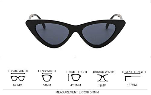 Awestuffs Cat Eye Designer Vintage Polarized Sunglasses For Women ( Classic) (Black,Grey, Medium) Pack Of 1 - Image 3