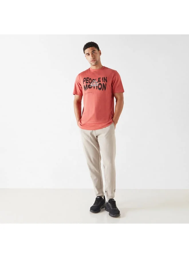 Kappa Kappa Graphic Print T-shirt with Crew Neck and Short Sleeves