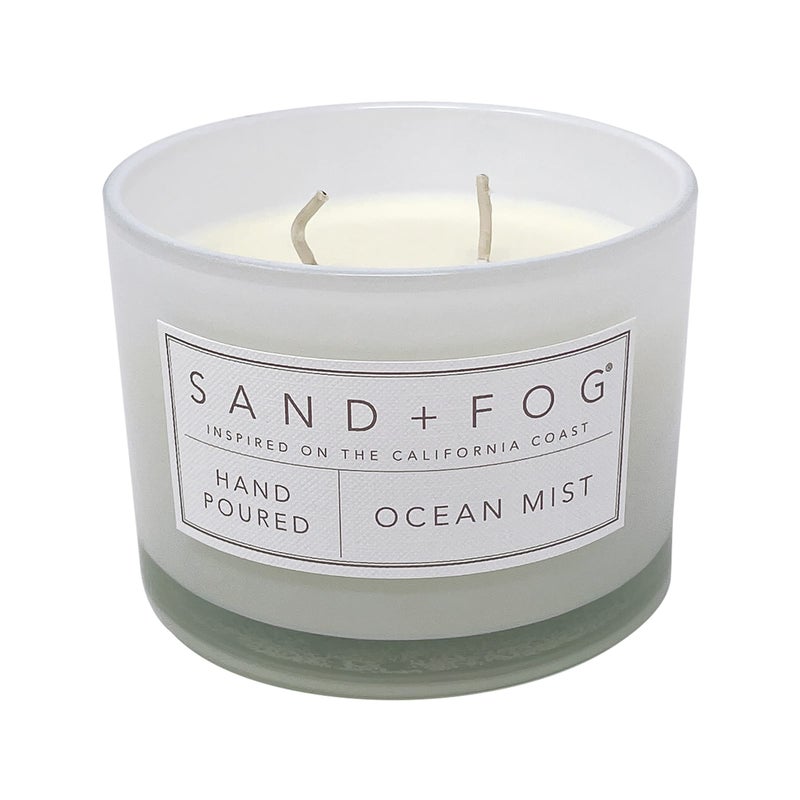 Sand + Fog Scented Candle - Ocean Mist â€“ Additional Scents and Sizes â€“ 100% Cotton Lead-Free Wick - Luxury Air Freshening Jar Candles - Perfect Home Decor â€“ 12oz - Image 2