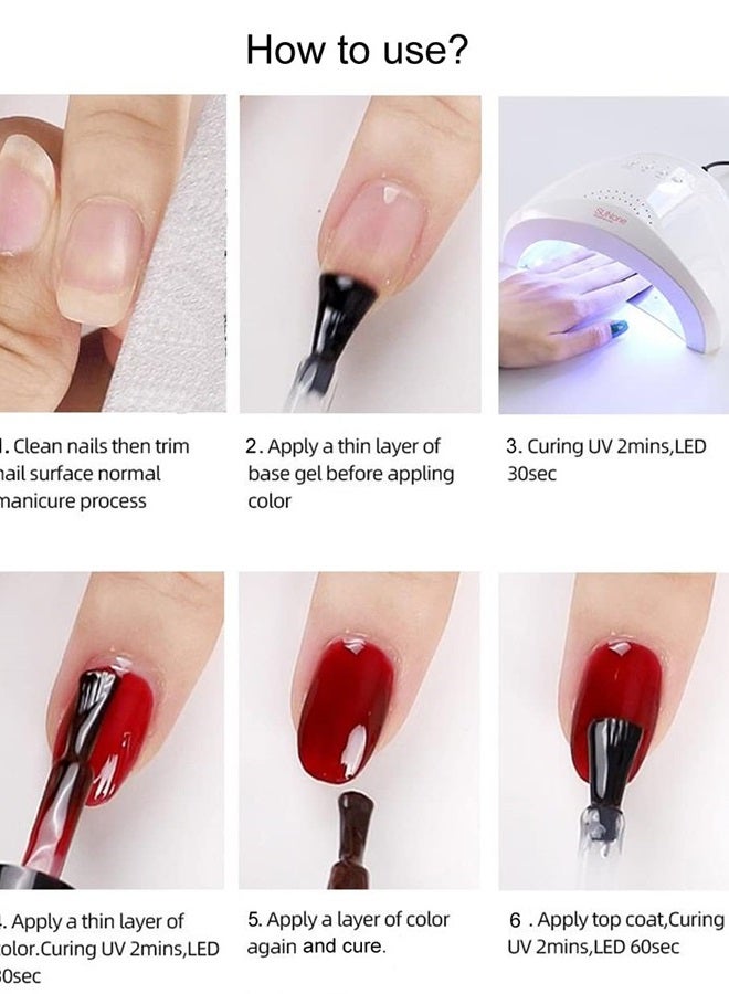 FZANEST Gel Nail Polish,Summer Color Yellow Nail Art Gel Polish Soak Off LED UV (Nude) - Image 3