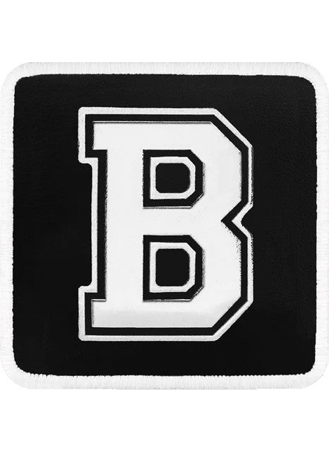 Black Börk - V1 B Letter - 2 Code Logo Unisex Black-White Bench - Image 1