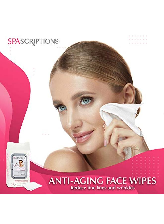 spascriptions مناديل تنظيف المكياج بالكولاجين - Image 4