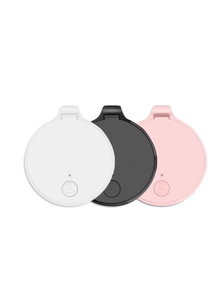 KASTWAVE 3 Pcs Item Find for Kids, Pets, Dogs, Luggage, No Monthly Fee, Real-Time Global Tracking Device, Item Finder, Waterproof Mini Tag Compatible with Apple Find My App, iOS(Black white pink) - Image 1
