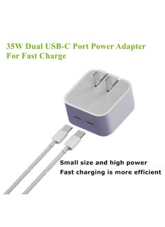 Generic 35W Dual C Fast Charge Power Adaptor For iPhone 14 pro  6-Piece Kit/5000mAh Power Bank/High-end Bluetooth Headphones/Magnetic protective case  - Image 2