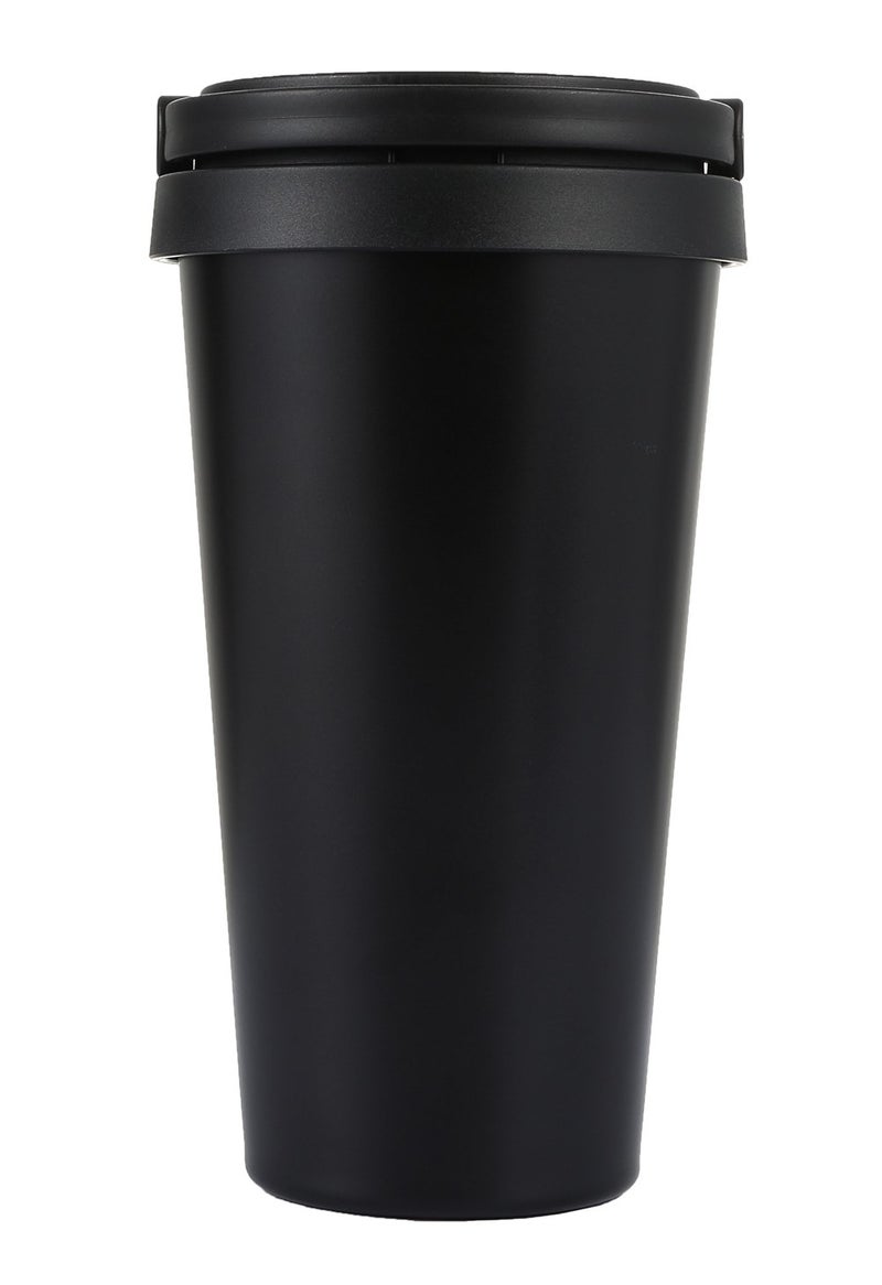 Jufay 188 Stainless Steel Double Wall Vacuum Insulated Travel Coffee Mug with HandlePortable Thermal CupWide Mouth Tumbler with Leak Proof Lid17ozBlack - Image 4