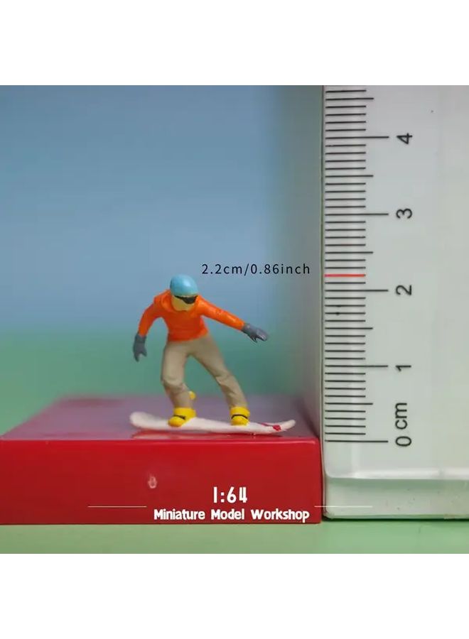1 64 Miniature Skiers Model 640179 for DIY Landscapes Creative Scenes and Macro Photography - Image 2