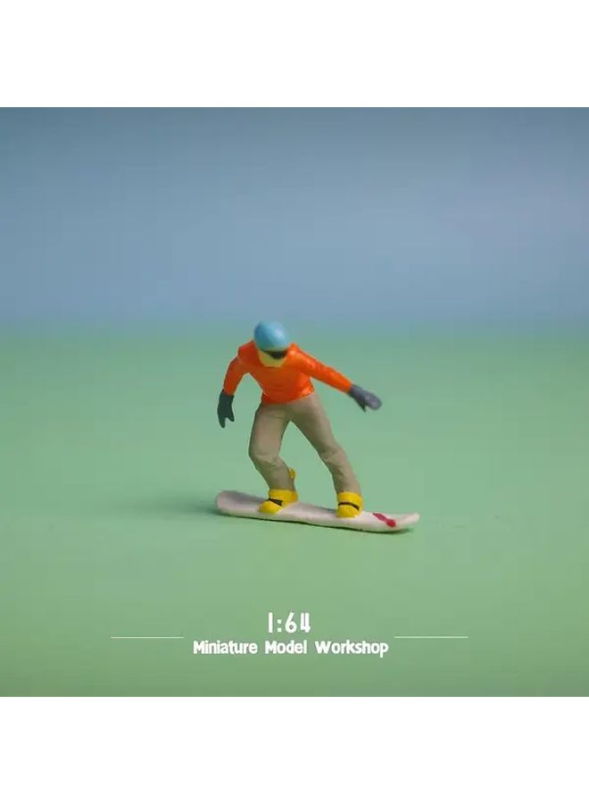 1 64 Miniature Skiers Model 640179 for DIY Landscapes Creative Scenes and Macro Photography - Image 4