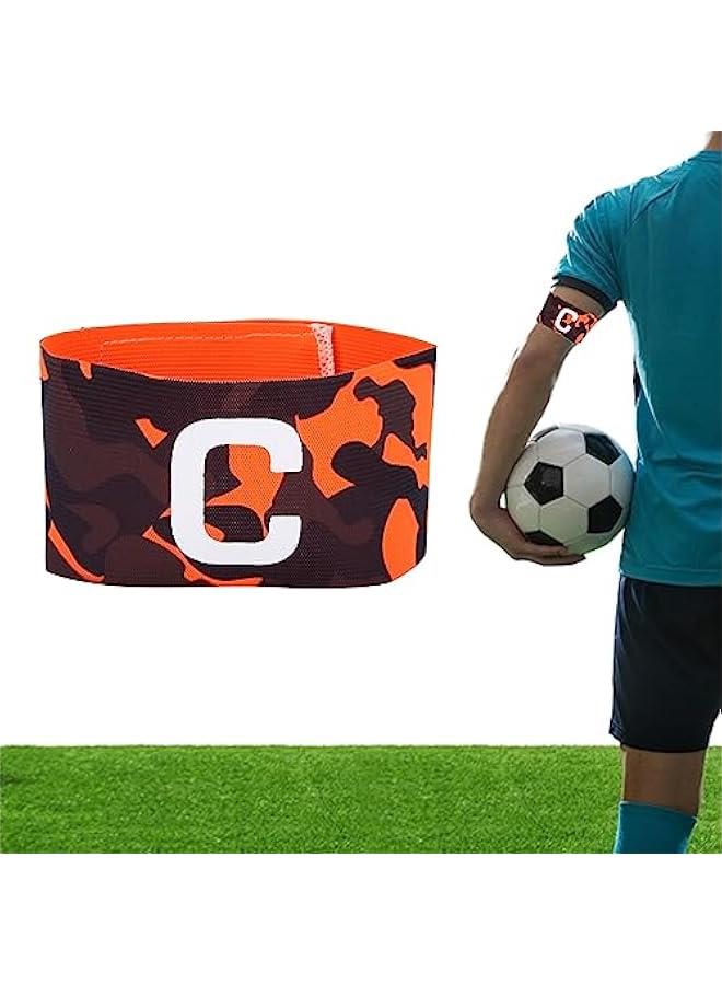 Durable Nylon Outdoor Soccer, Football Team Sports Player Bands, Adjustable Captain Armband (Green, 13.8 inch length, 2.8 inch width)