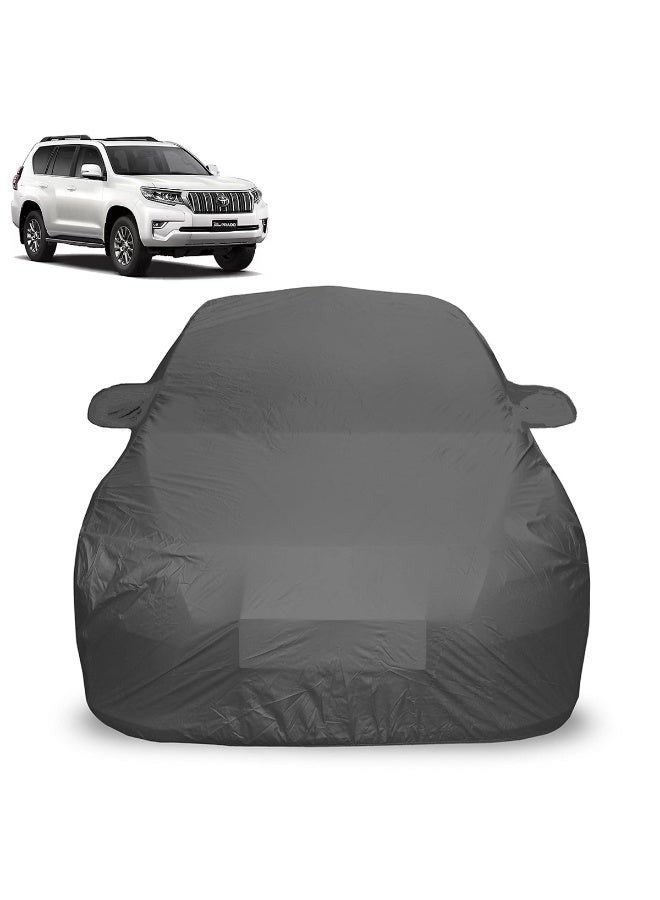 اي جي سي غطاء سيارة مناسب لجميع الأحوال الجوية لسيارة تويوتا برادو GN10827، مقاوم للغبار والماء، يحمي من الأشعة فوق البنفسجية والحرارة، خفيف الوزن، سهل التركيب، قابل للغسل في الغسالة، دعامة مرنة للزوايا، خياطة ثلاثية للمتانة، أقسام للمرايا، حماية للسيارة على مدار العام - Image 3