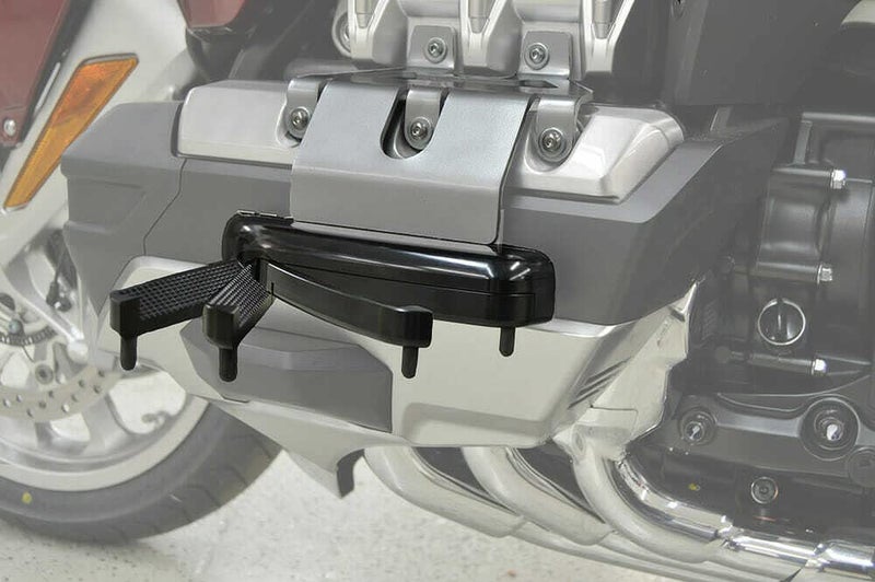 PHEOZIO Aero Flip Out Highway Pegs Compatible for Honda Gold Wing 1800 2018 Up Black - Image 3