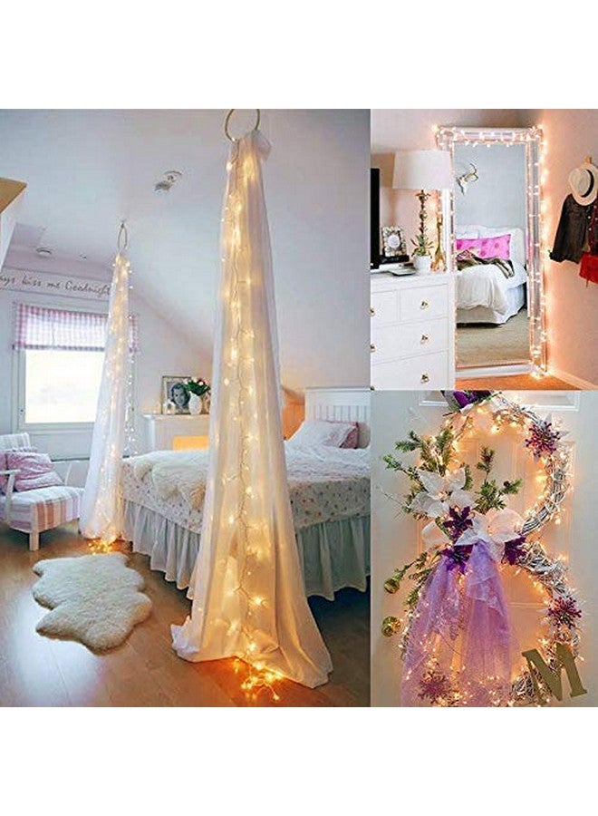 Gesto Warm White Led Serial Lights for Decoration - String Lights for Home Decoration,Fairy Lights | Christmas, Diwali Decoration Lights for Balcony | Copper Wire Pixel Light (12 Meter | Pack of 5) - Image 3