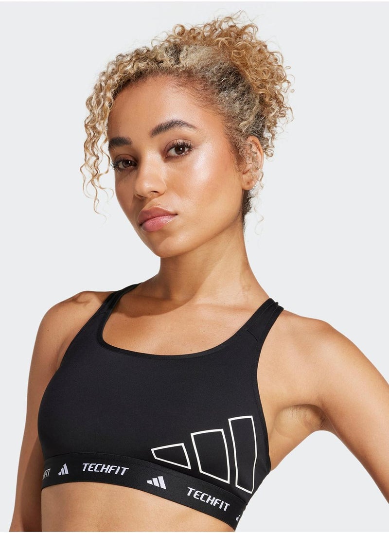 Adidas Techfit Graphic Bra  - Image 3