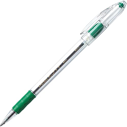 Pentel of America, Ltd BK91D Ballpoint Pen, Medium Point, Green Ink/Clear Barrel - Image 4