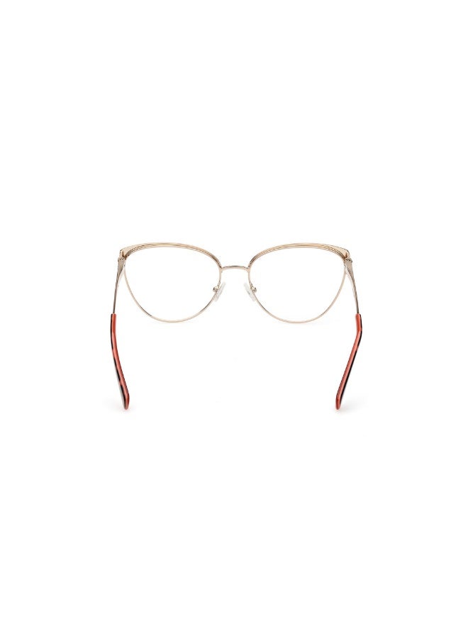 جس نظارة طبية بشكل عين قطة للجنسين بأذرع معدنية GU5217  مقاس 56 - برتقالي - Image 4