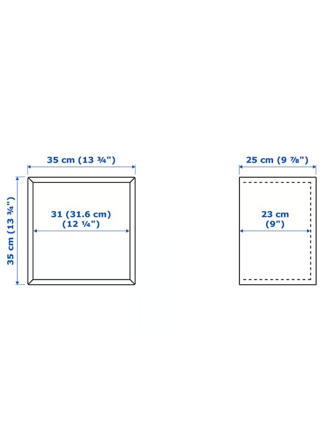 Wall Cabinet with Glass Door – Pale Yellow, 35×25×35 cm | Modern Storage Cabinet for Home, Kitchen & Office - Image 5