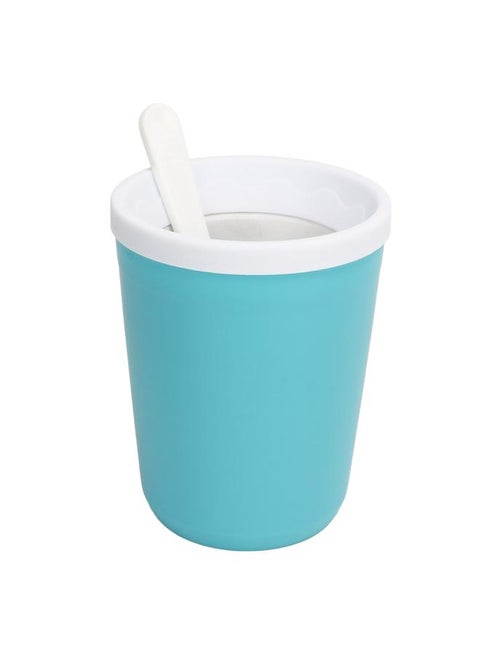 Slushie Maker Cup Without Plug Quick Freezing Cup Home DIY Juice Beverages Stir Cooling Cup Blue
