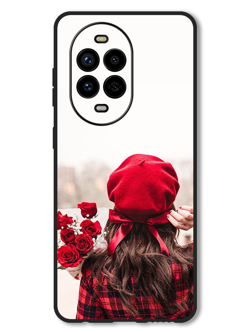 Theodor Case Compatible with Huawei Nova 13 Pro Protection Shockproof Bumper Cover Holding Flowers - Image 1