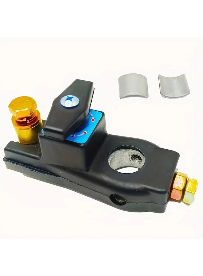 12 24V Car Battery Isolator Switch 750A Instant Cut Brass Terminals Black Plastic Housing Suitable for Cars Trucks RVs Boats Automotive Power Isolation Safety Terminal Switch - Image 1