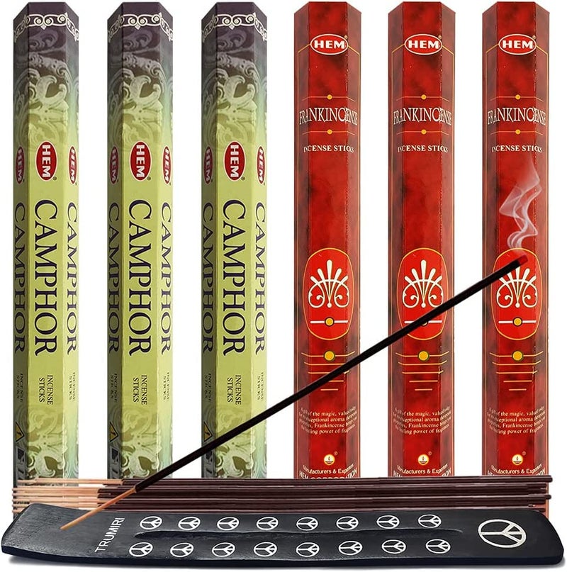 TRUMIRI Camphor  Frankincense Incense Sticks  Holder Bundle Variety Pack From Hem Trumiri Insense Inscents Insencents Insence