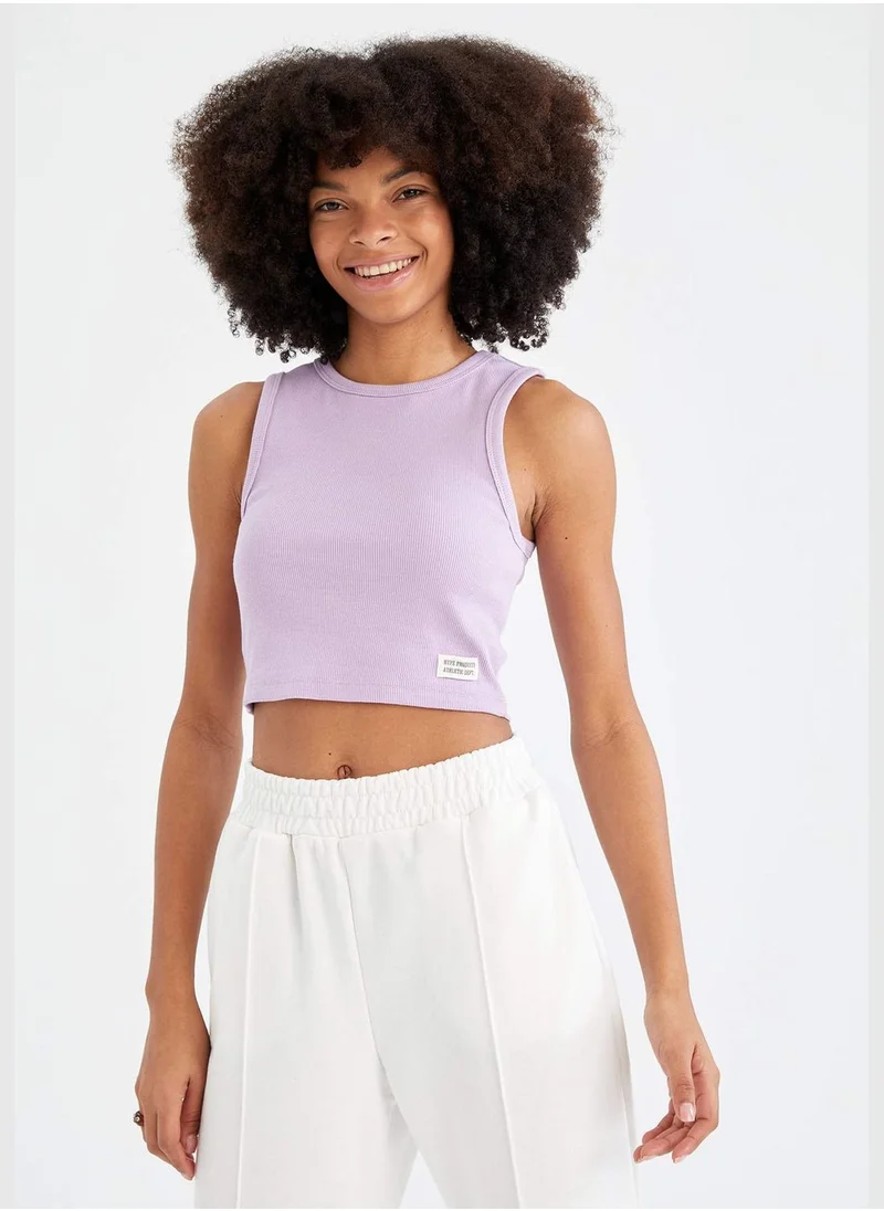 DeFacto Regular Fit Strappy Crop Top