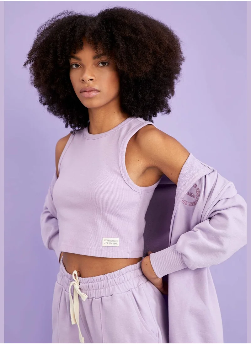 DeFacto Regular Fit Strappy Crop Top