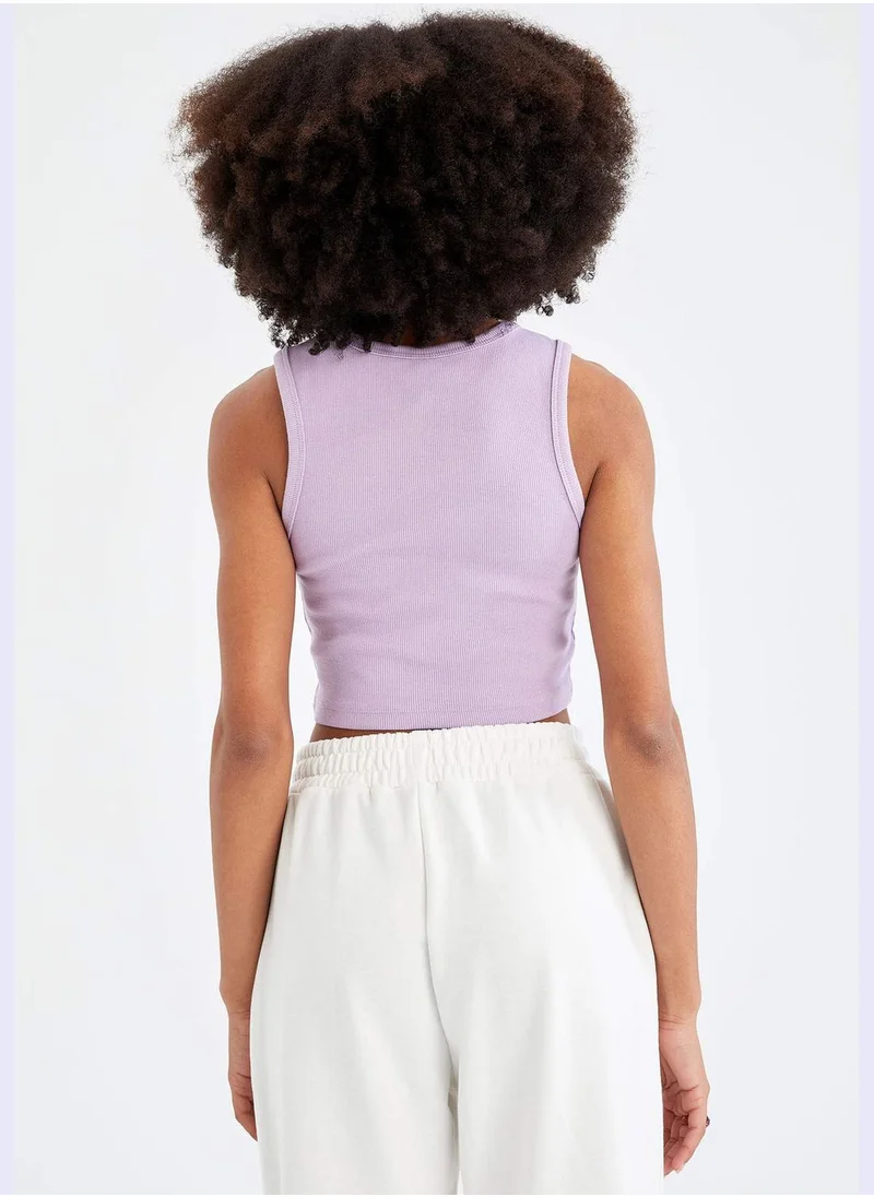 DeFacto Regular Fit Strappy Crop Top