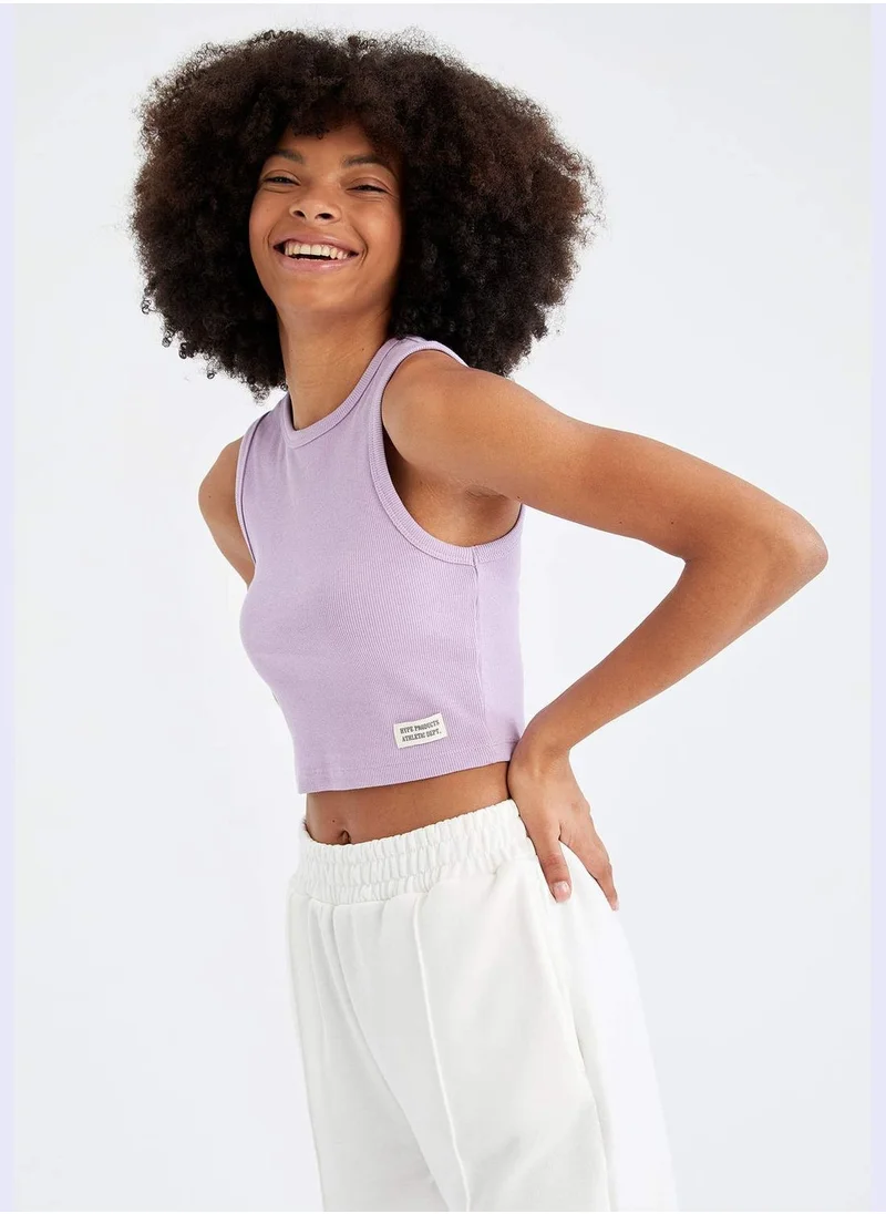 DeFacto Regular Fit Strappy Crop Top