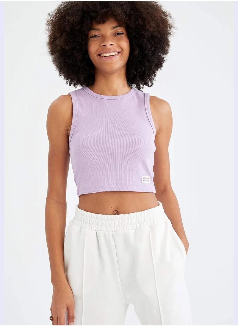 DeFacto Regular Fit Strappy Crop Top