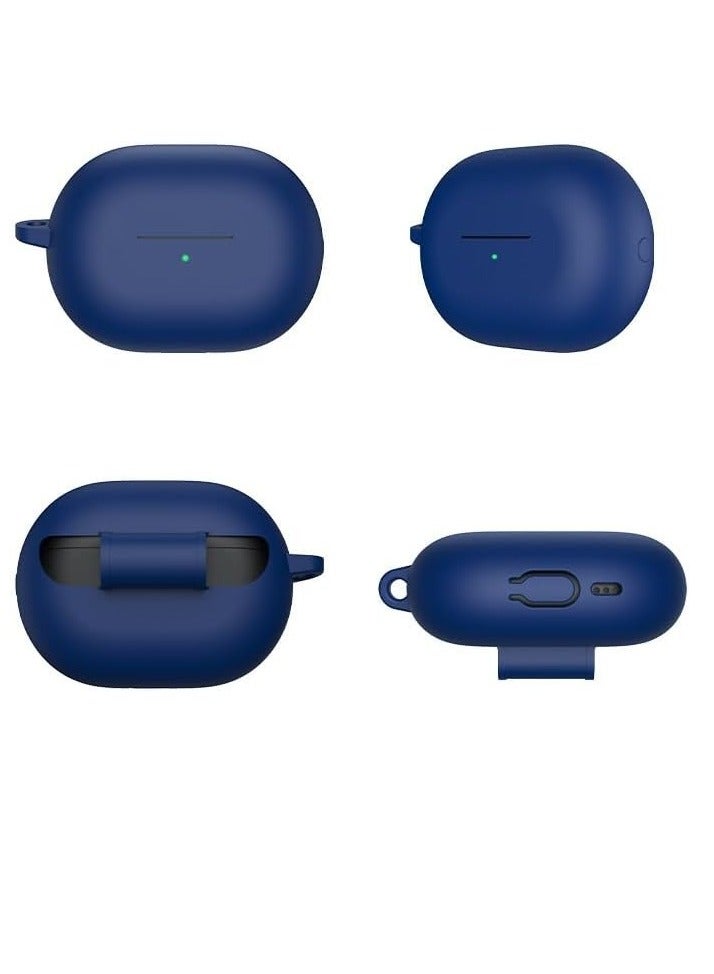 Silicone Case Compatible with Huawei FreeBuds Pro 3, Soft Slim Skin friendly Case Cover Shockproof Protection Cover with Carabiner - blue - Image 2