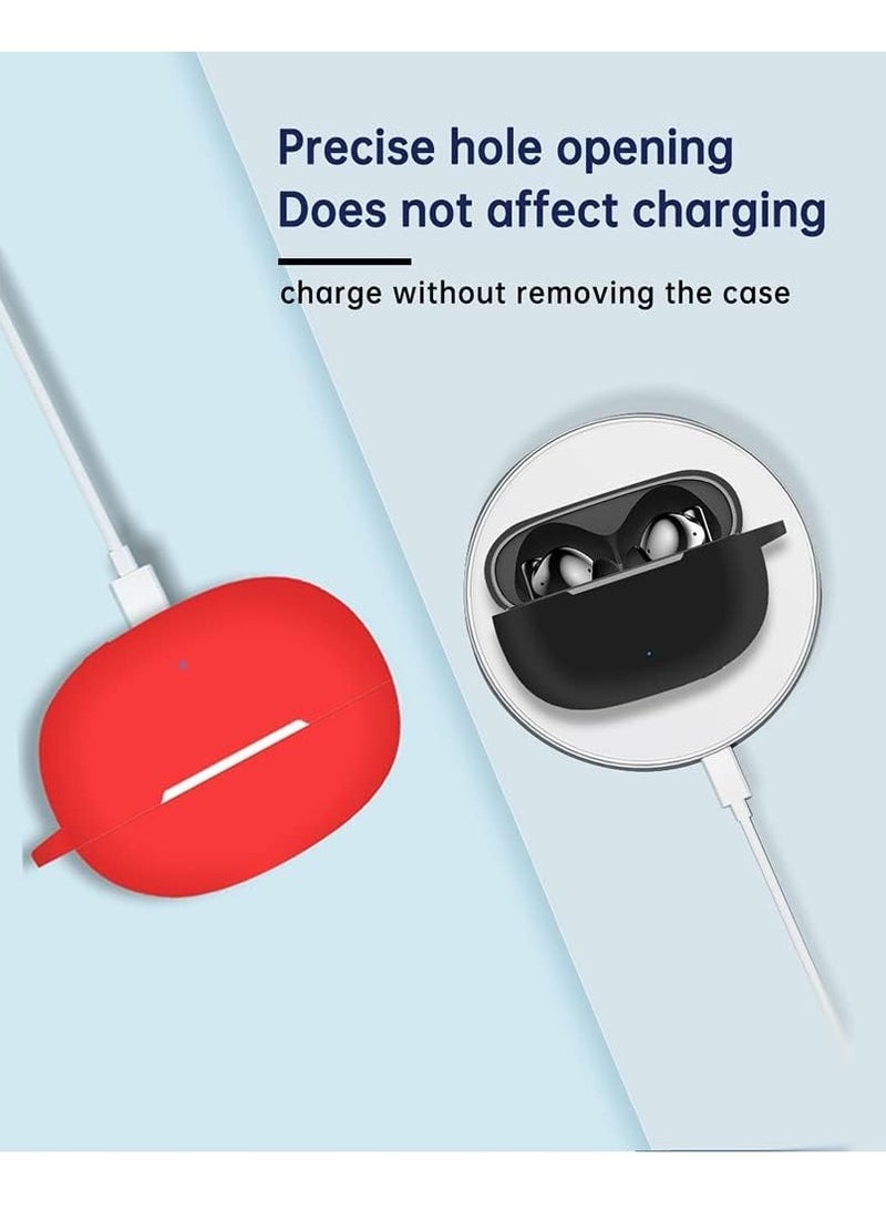 Silicone Case Compatible with Huawei FreeBuds Pro 3, Soft Slim Skin friendly Case Cover Shockproof Protection Cover with Carabiner - blue - Image 5