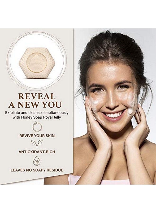 Baudelaire Soaps Honey Soap Set Natural Moisturizing Formula With Vegetable Base For Soft & Smooth Skin Hydrating Lanolin Royal Jelly Gentle Fragrant & Creamy Great Gift Pack Of 6 Bars - Image 3